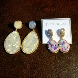 Pretty summery 2 pair of earrings